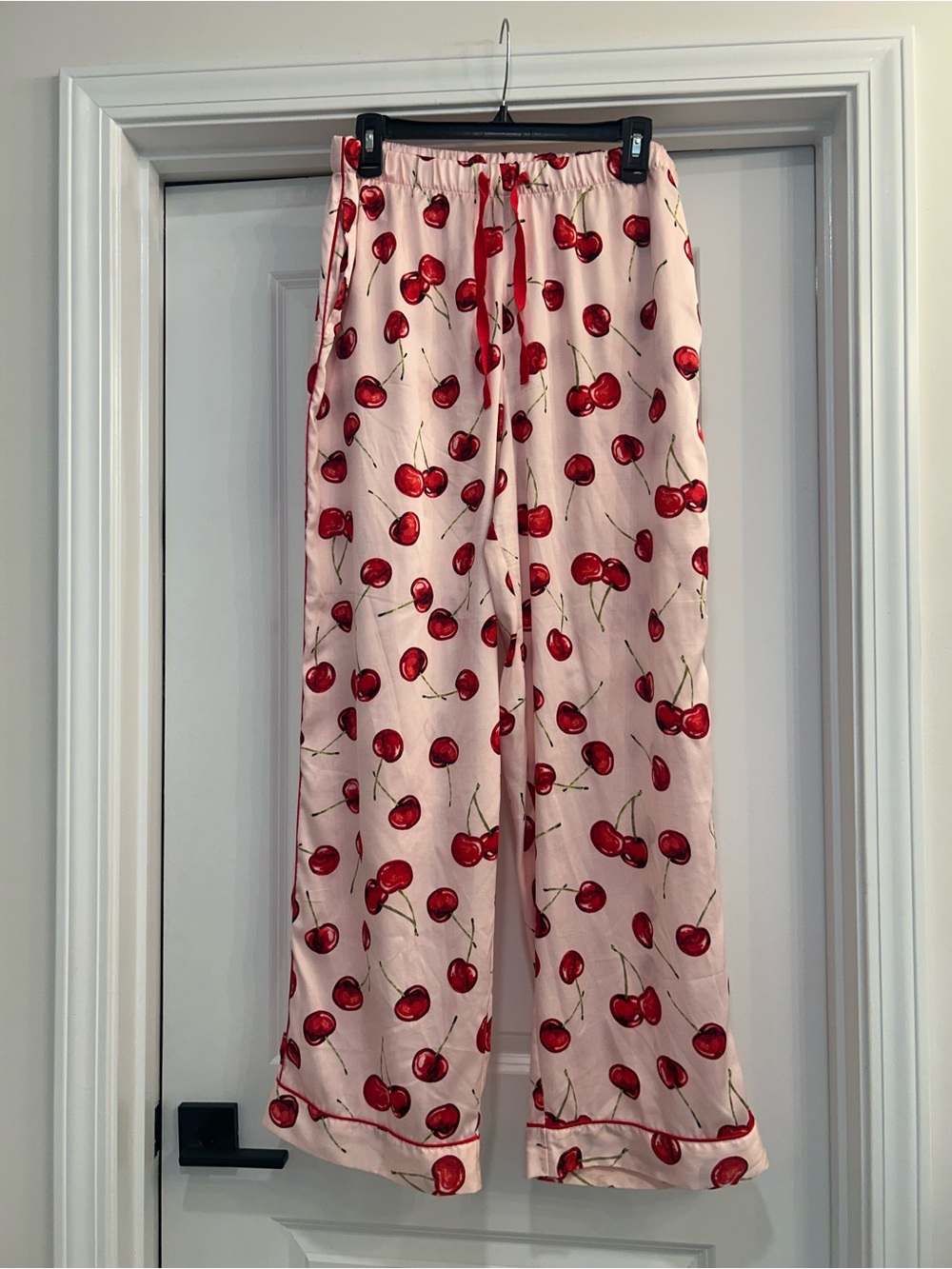 Victoria's Secret Pink Cherry-Print Long-Sleeve Pajama Set - Picture 6 of 10